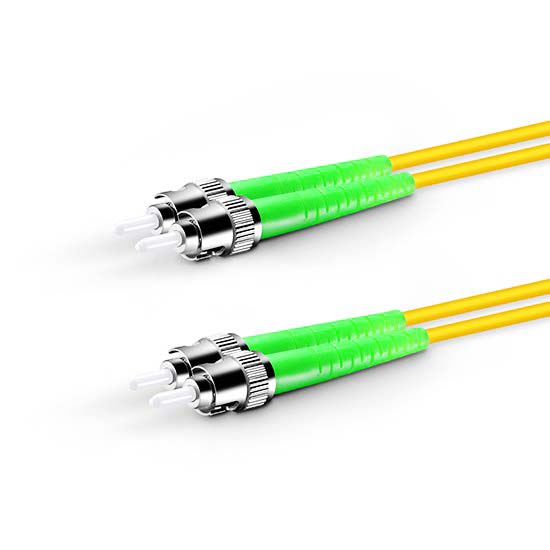 ST APC to ST APC Duplex 2.0mm PVC(OFNR) 9/125 Single Mode Fiber Patch Cable